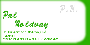 pal moldvay business card